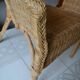Fauteuil en rotin vintage années 60