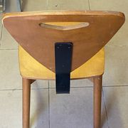 80s Italian chairs, in wood and metal