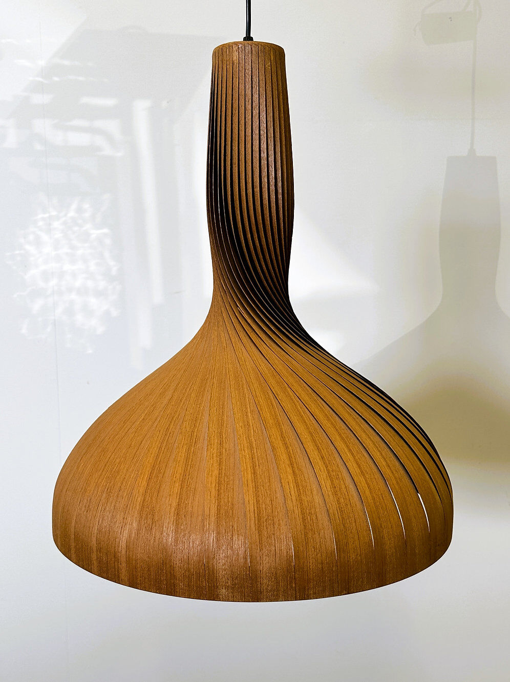 Swirling pine pendant by Hans-Agne Jakobsson, Sweden, 1960s.