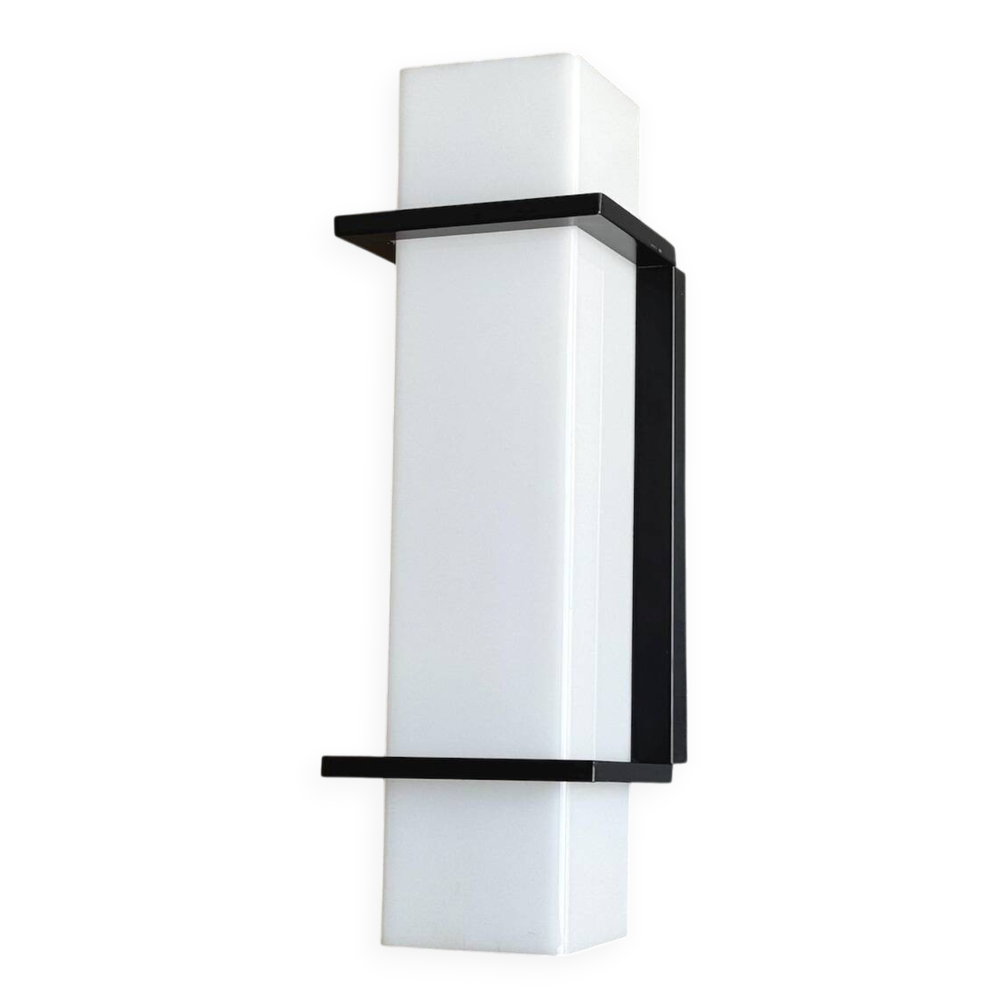 XXL vintage acrylic rectangular wall lamp