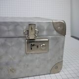 Metal case and leather handle