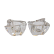 Paire de bougeoirs en cristal Villeroy et Boch