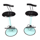 Post modern italian bar stools, 1980s -set of 2