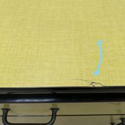 Yellow formica sideboard