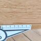 Renovated vintage desk, Scandinavian style, 1950s-60s.