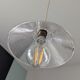 Vintage glass pendant lamp Westinghouse XIXth
