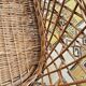 Fauteuil osier rotin 1960 vintage