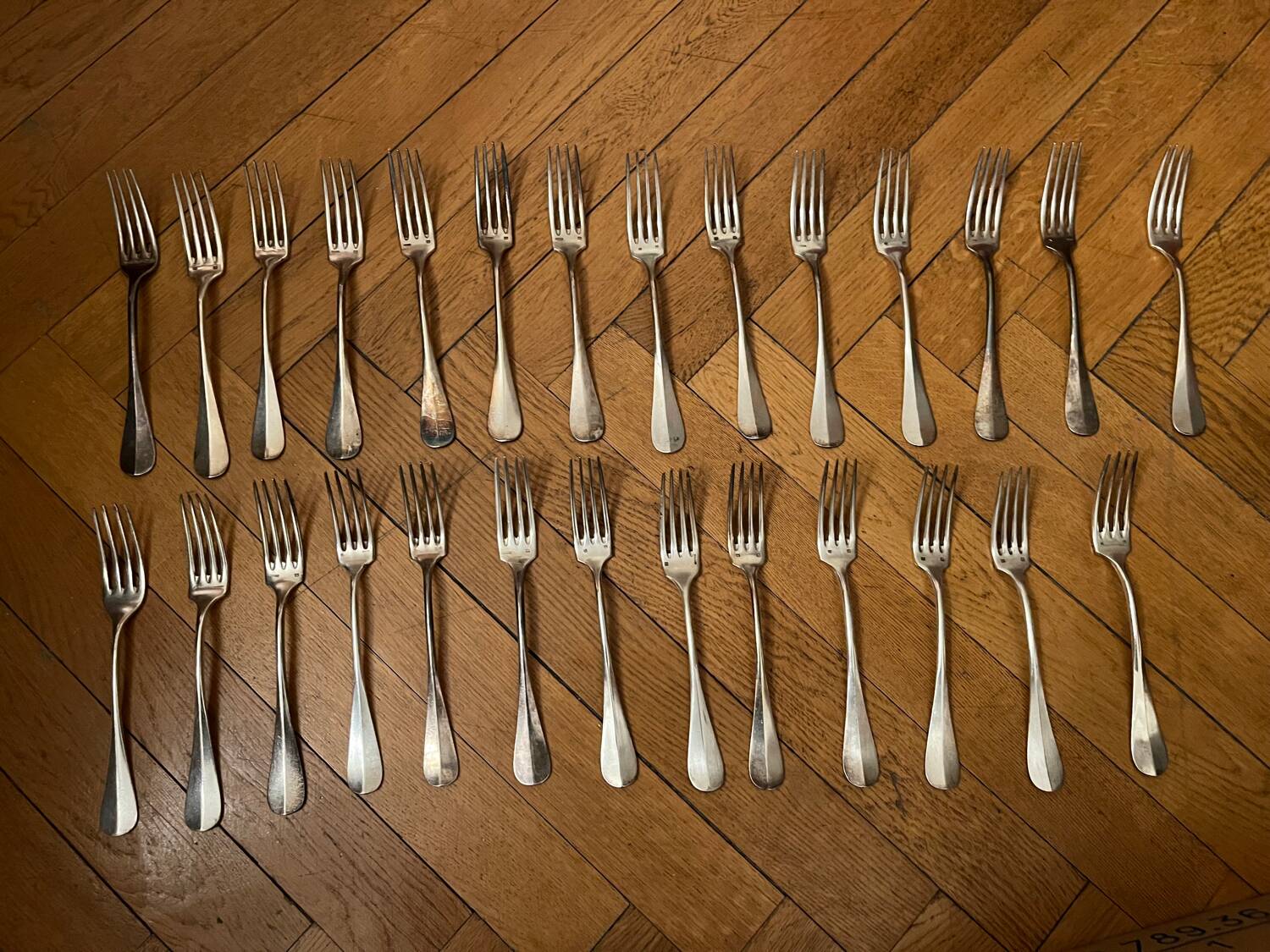 Antique silver forks