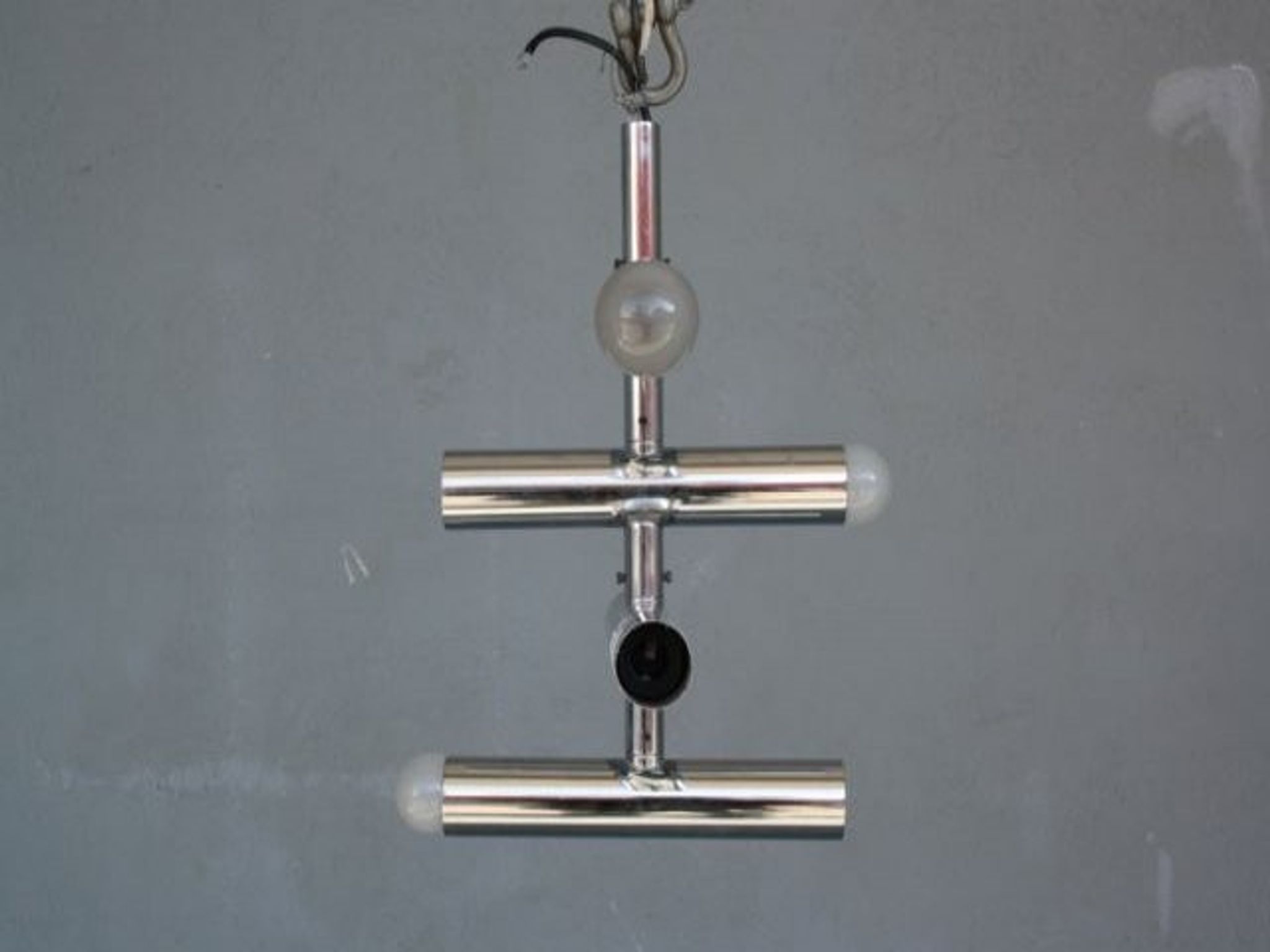 Chrome chandelier vintage 1970 swivel design