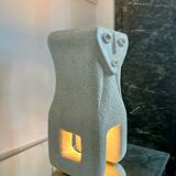 Stone lamp by sculptor Albert Tormos