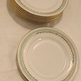 8 assiettes anciennes dessert"sfp France "