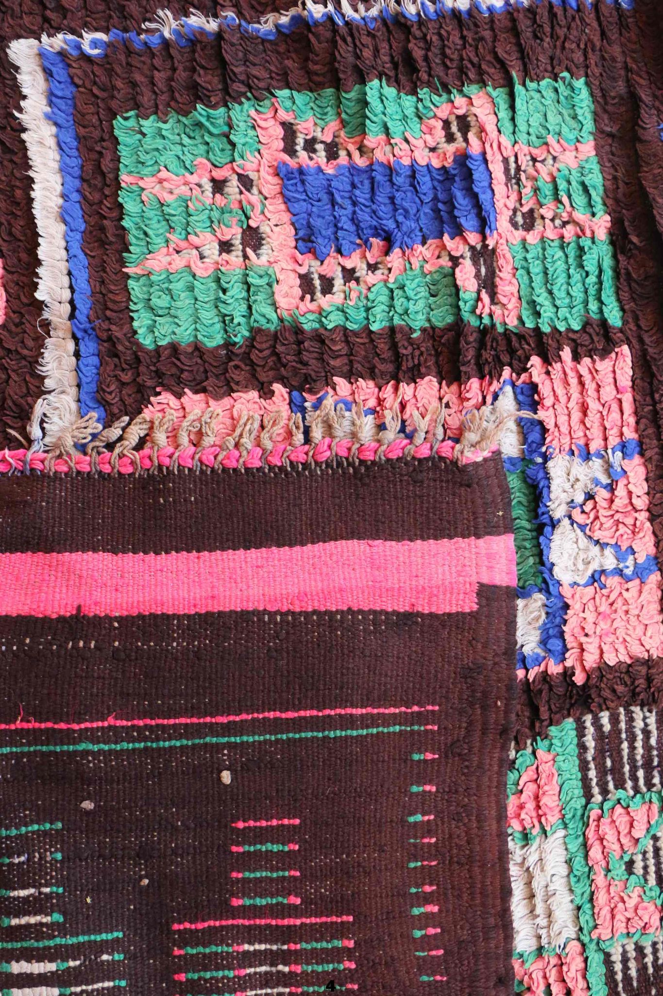 Tapis berbère ancien - 123 x 290 cm