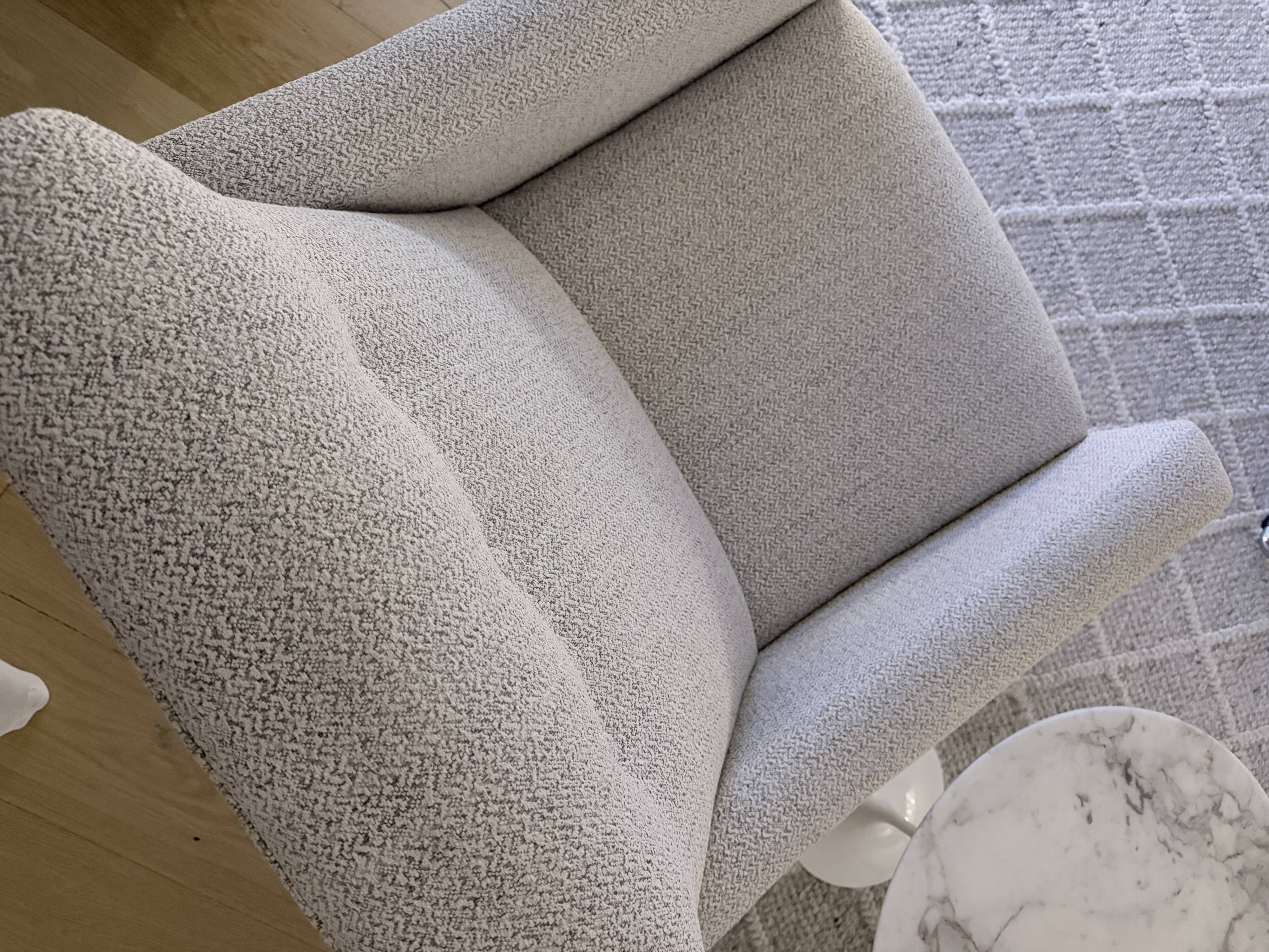 2 armchairs Joseph André Motte 1955 renovated