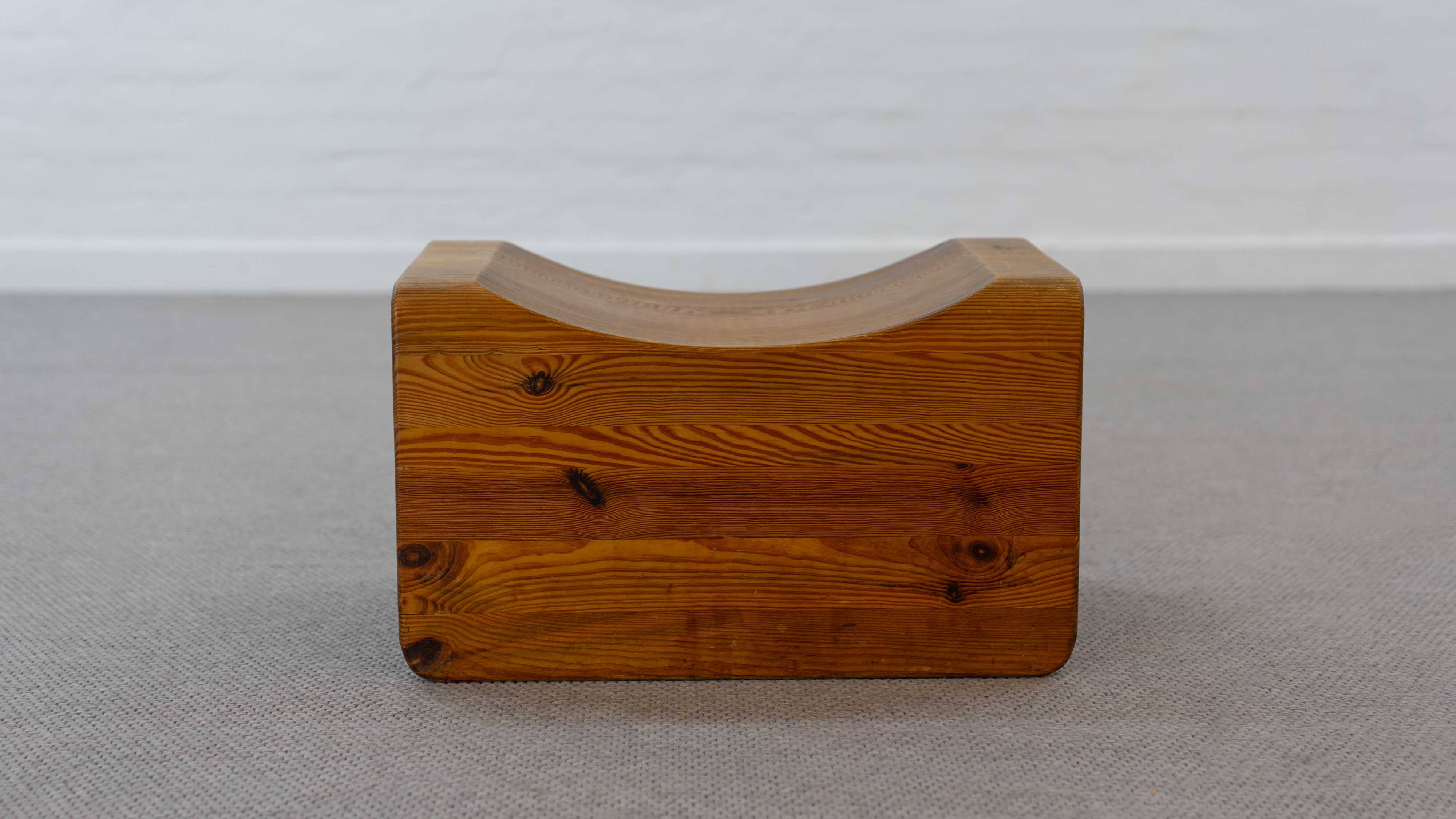 Palle Stool in Pine, Sweden, 70s