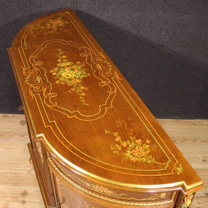 Buffet italien en bois peint et doré du XXe siècle
