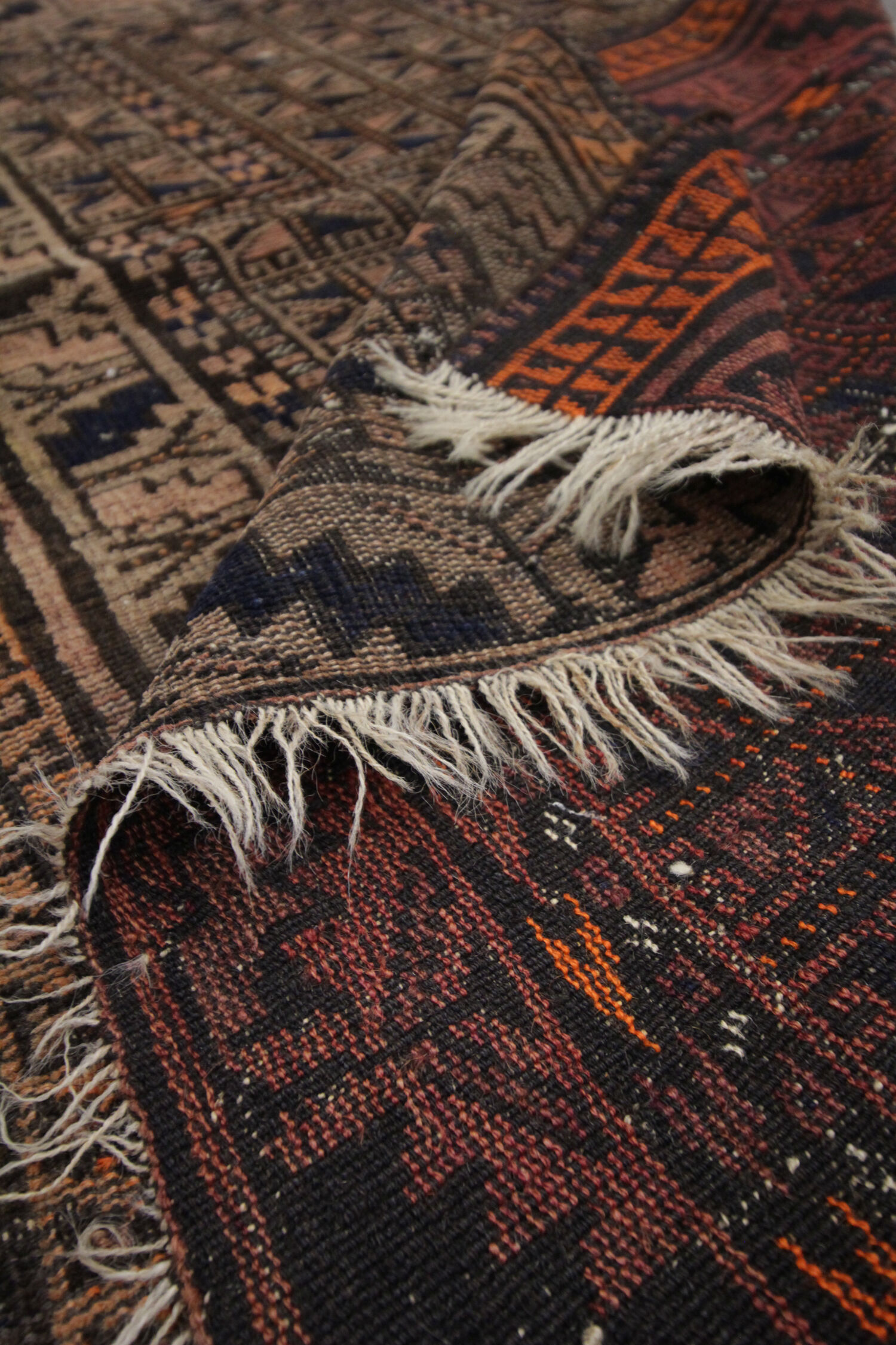 Handmade afghan balouch area rug - 79x118cm