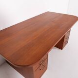 1960’s Danish Mid-Century Modern teak desk from Frode Holm