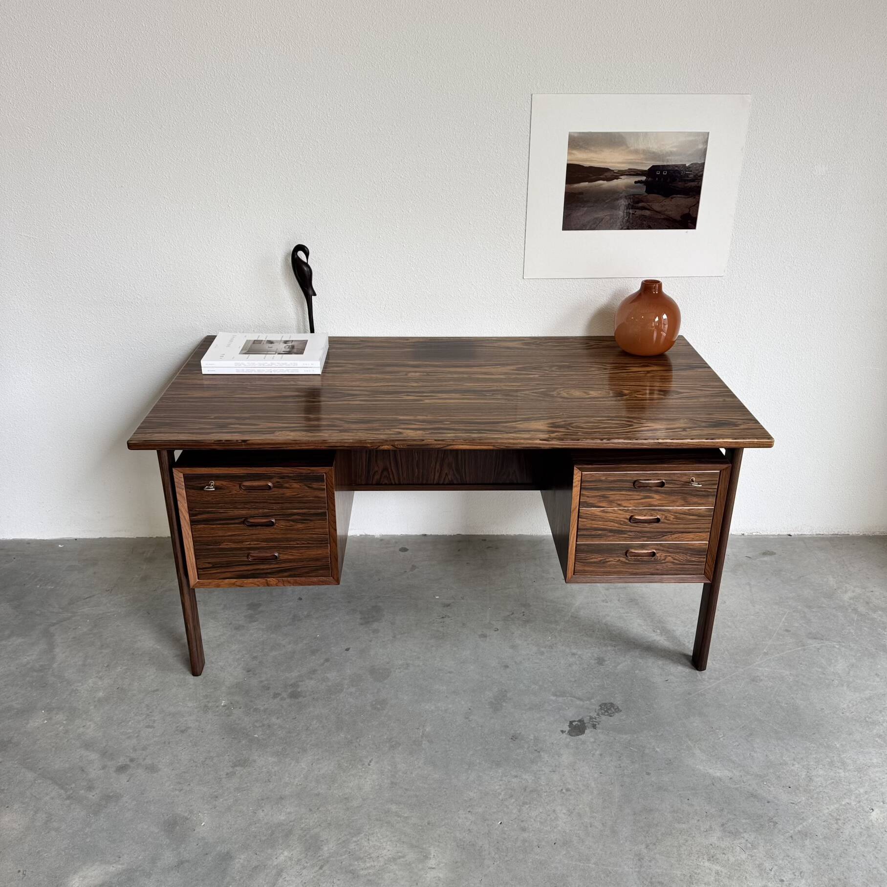 Vintage freestanding desk rosewood