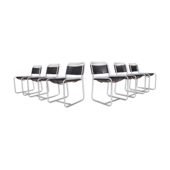 Claire Bataille Tubular Dining Chairs - Paul Ibens Model SE18 for 'T Spectrum 1970