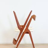 Set Bouclé diningchairs Albin Johansson and Sons