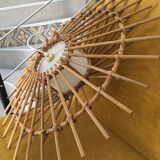 RATTAN AND GLASS hanging