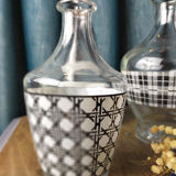 Set of three vintage decanters