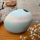 Pastel biscuit porcelain vintage "pebble" vase