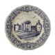 Gien Castle earthenware plate diam 22 cm