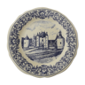 Gien Castle earthenware plate diam 22 cm