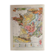 Old geological France map from 1928