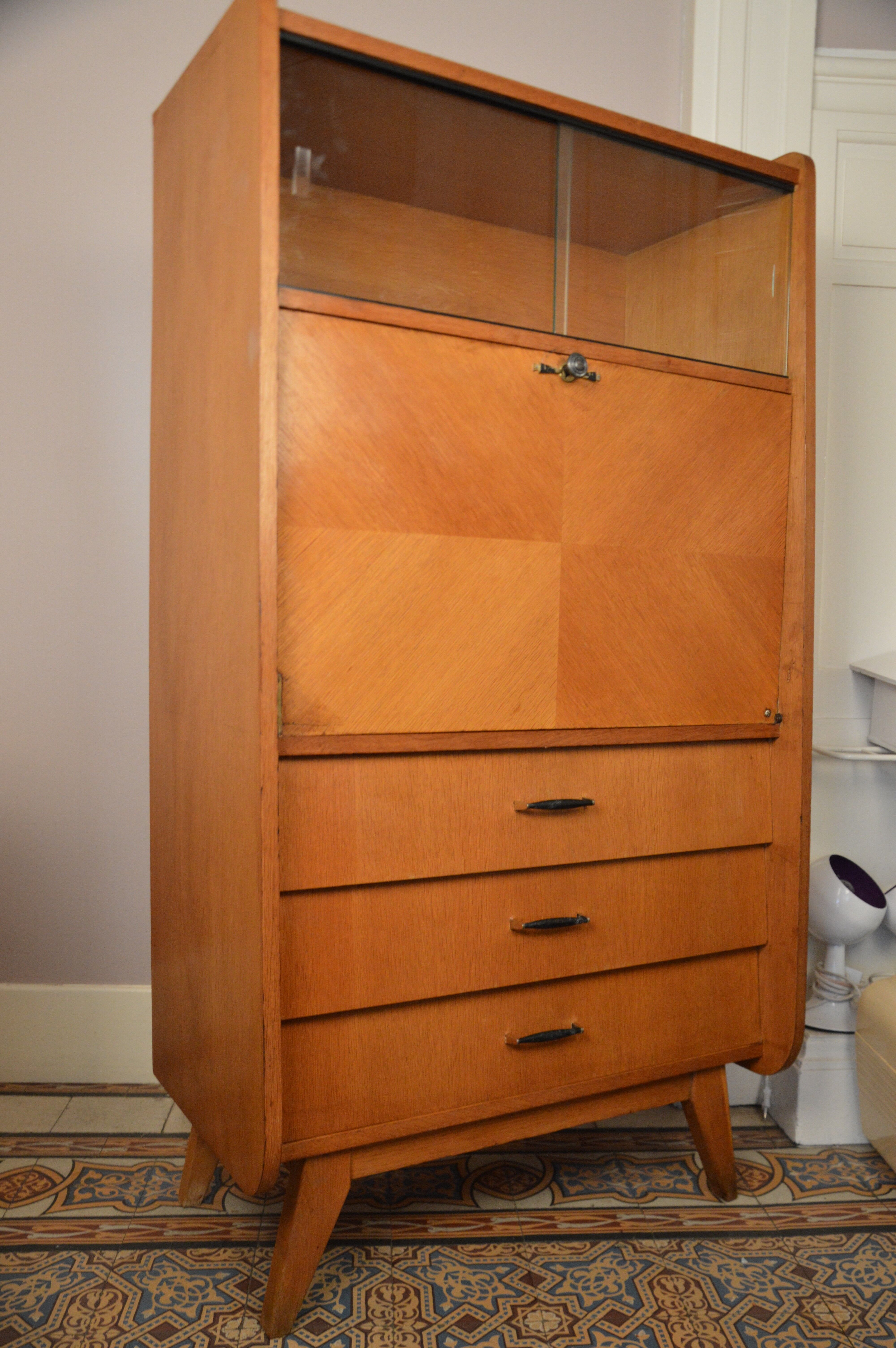 Writing desk feet compass 1950