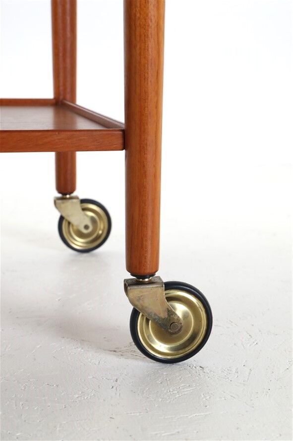 Mogens Hansen teak serving trolley with tray / Mid Century / Danish Modern Design / 1960s
