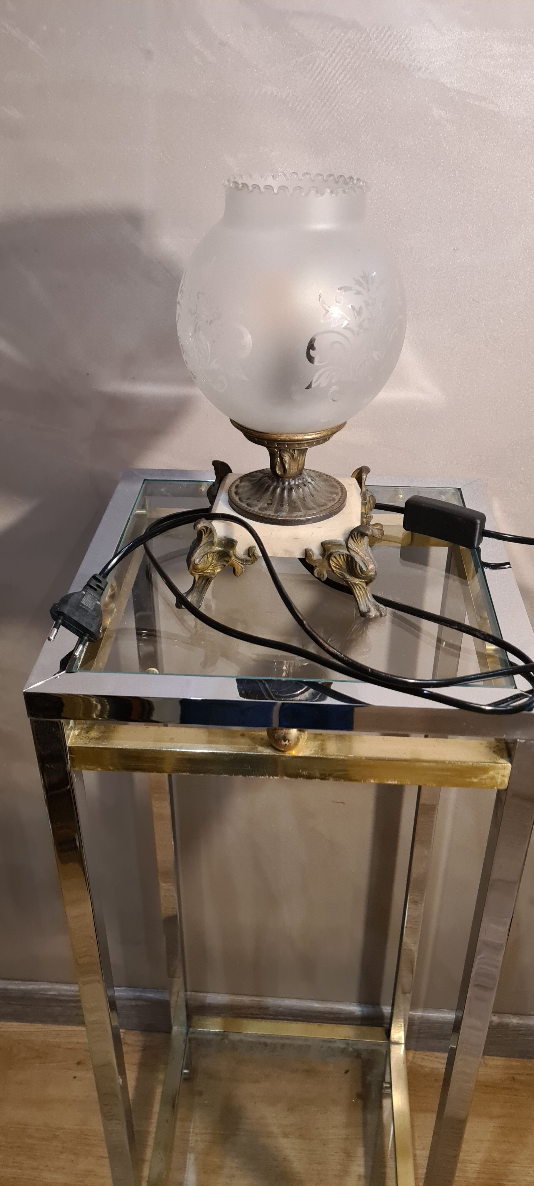 Marble lamp art deco 25x15cm