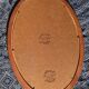 Oval mirror frame wood patinated gilded ice, 49x36 cm