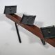 Teak Candle Holder Mid Century 1950s
