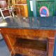 Secretaire a abattant directoire en ronce de noyer du xix ème siecle