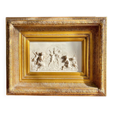 Tableau bas relief en marbre Putti