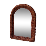 Vintage wicker mirror 34x47cm