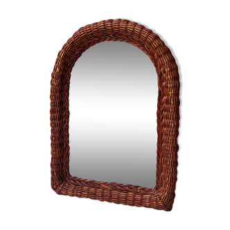 Vintage wicker mirror 34x47cm