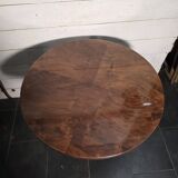 Art Deco walnut gueridon with double top from the 1930s.