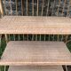 Vintage 60s bamboo rattan standing shelf