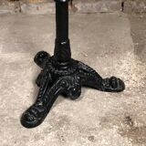 Parisian bistro table in cast iron with marble top