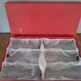 6 crystal glasses from Lorraine in the original box.