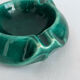Vintage green ceramic ashtray