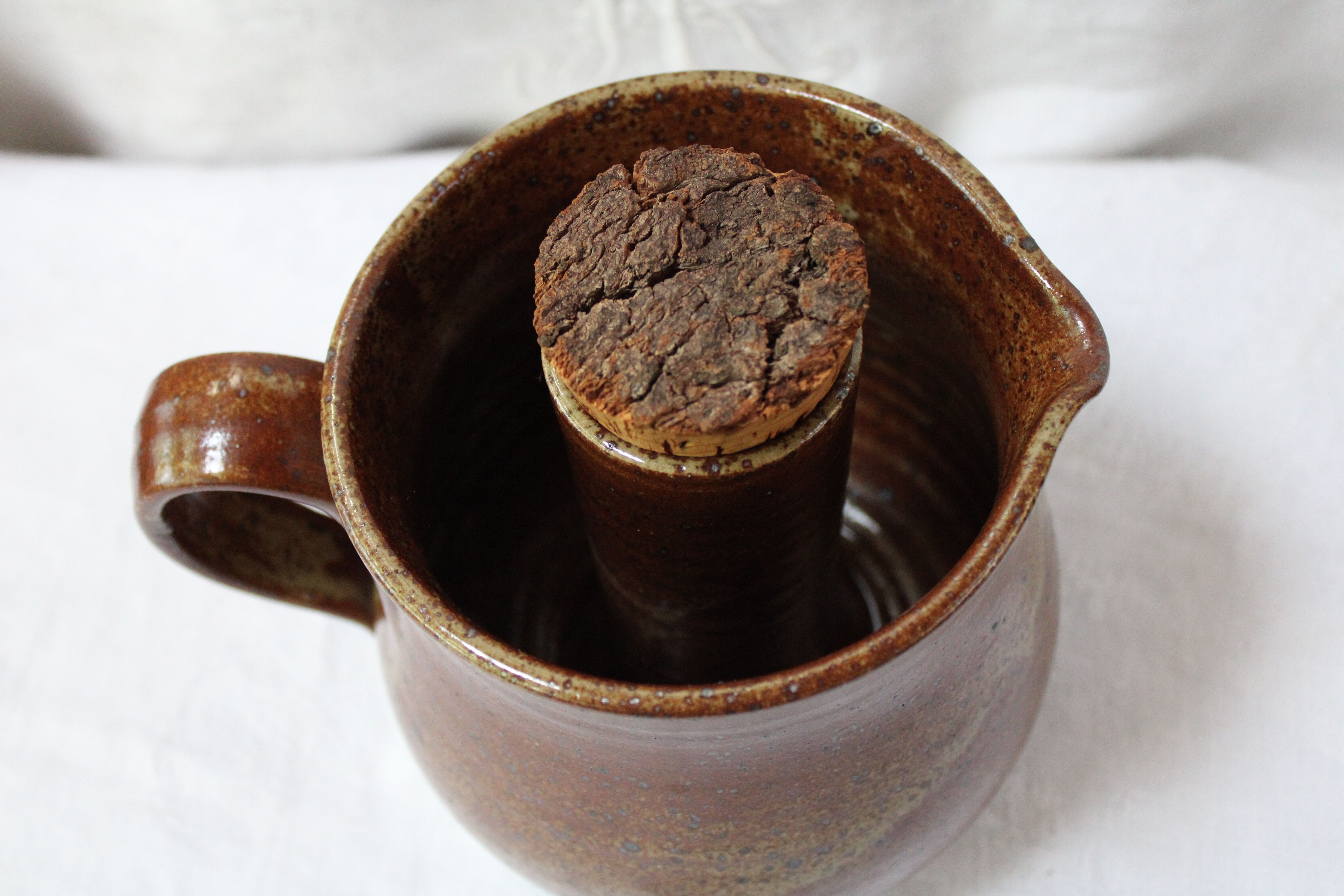 Old pitcher refresher in pyrity sandstone