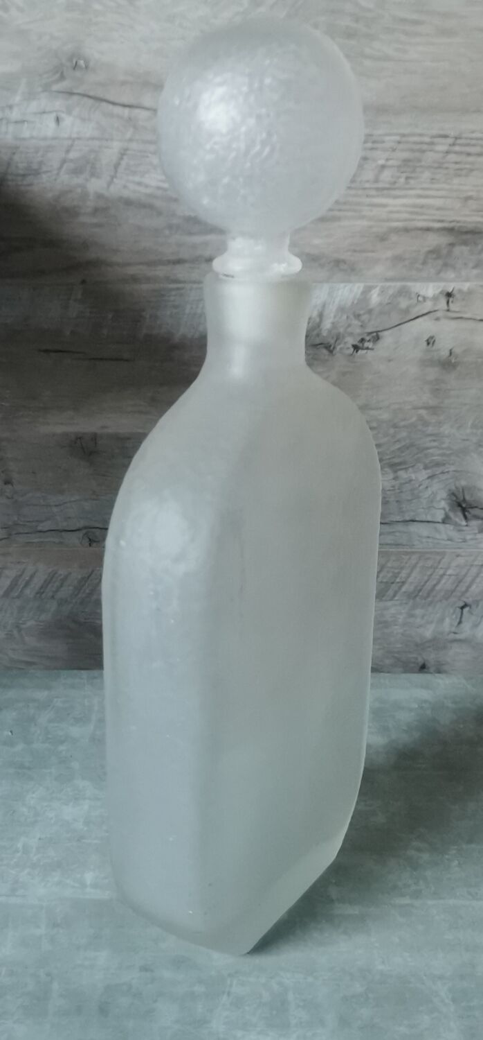 Pressed glass bottle Wayne Husted Stelvia