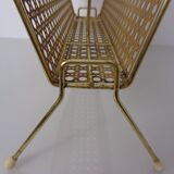 French metal magazine rack, 1960s