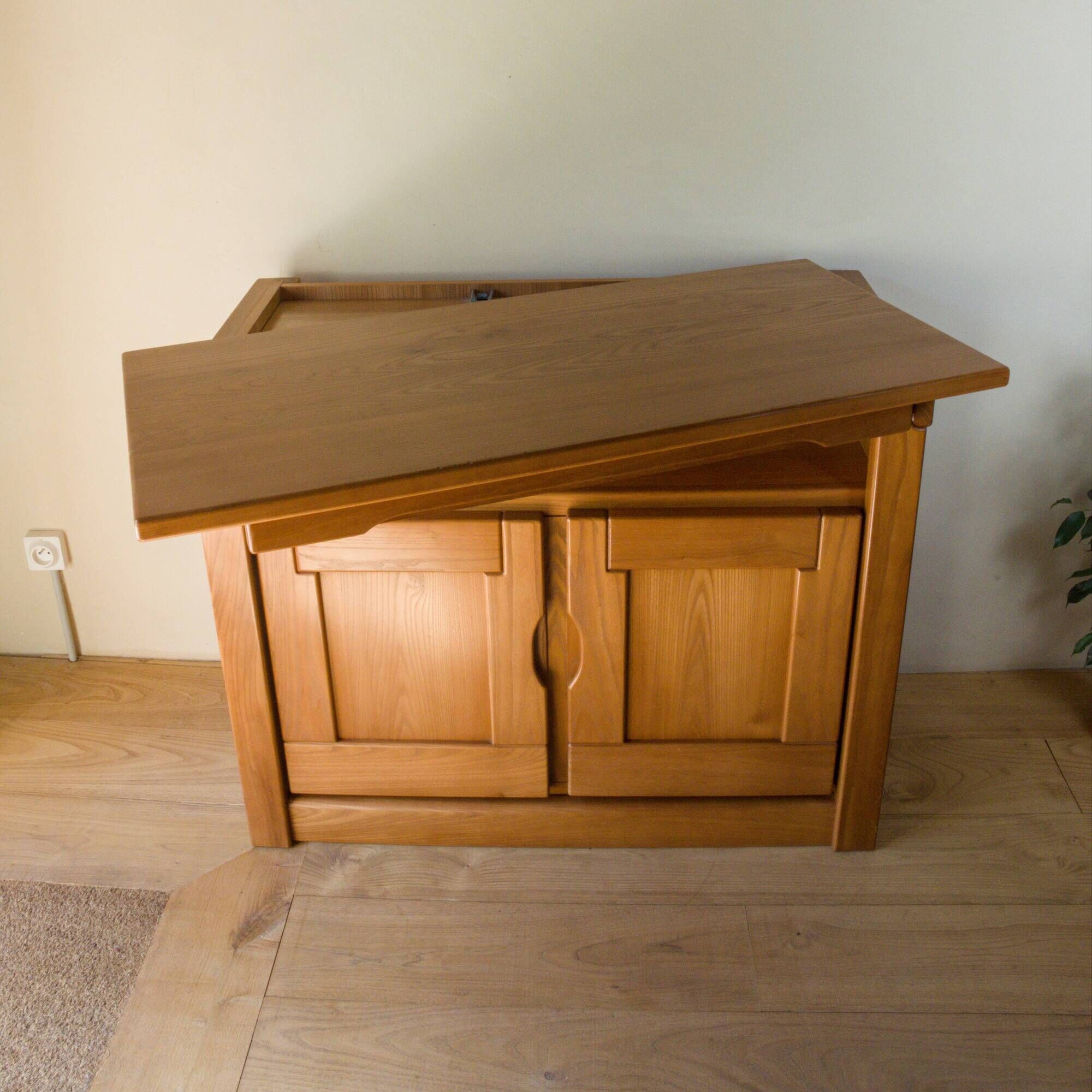 Elm buffet in the style of Maison Regain.