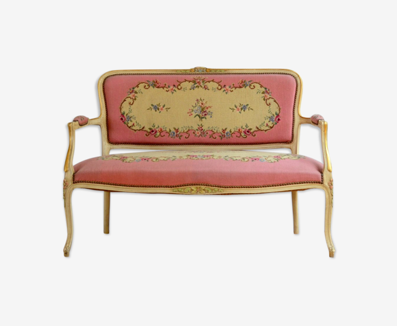 Banquette de style Louis XV, 1970s