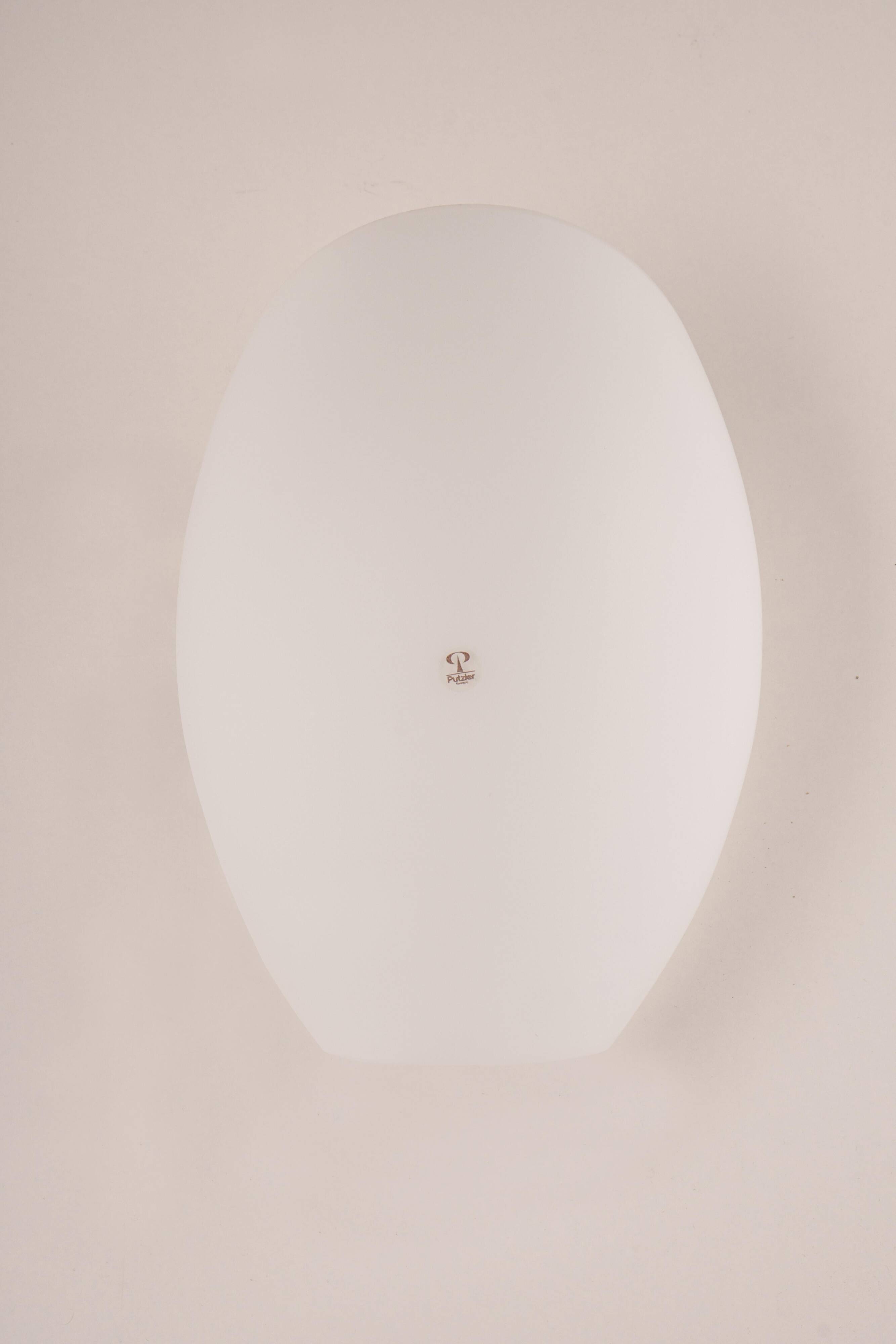 Pair of opaline glass wall sconces by Peill & Putzler, Germany